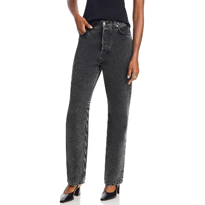 Veronica Beard Womens Cotton High Rise Straight Leg Jeans Stylish High-Waisted Denim Veronica Beard Womens Cotton High Rise Straight Leg Jeans Stylish High-Waisted Denim