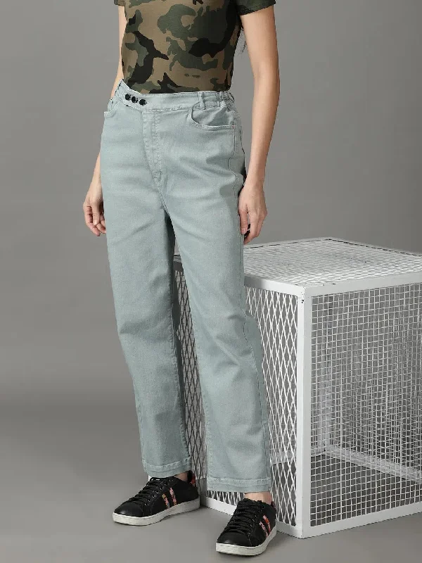 Women's Sea Green Solid Straight Fit Denim Jeans-IM-9860-Seagreen Trendy Flared Leg Jeans Women's Sea Green Solid Straight Fit Denim Jeans-IM-9860-Seagreen Trendy Flared Leg Jeans