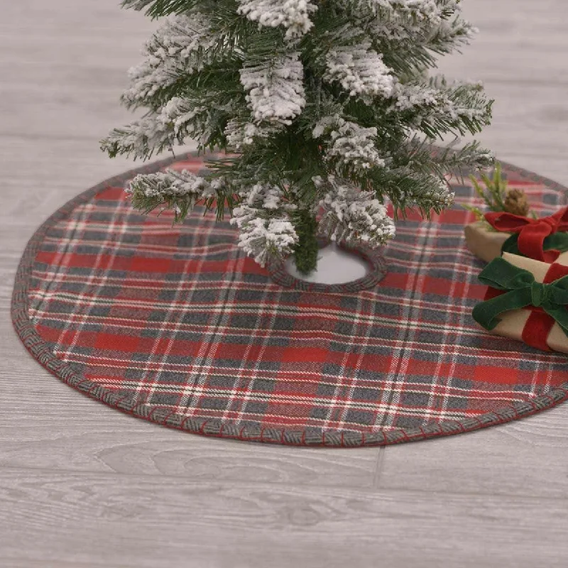 Anderson Plaid Mini Christmas Tree Skirt 21 VHC Brands