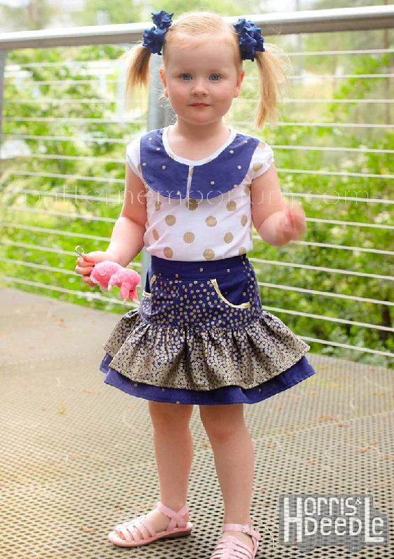 Girls Ruffle Flip Skirt | Sewing Pattern