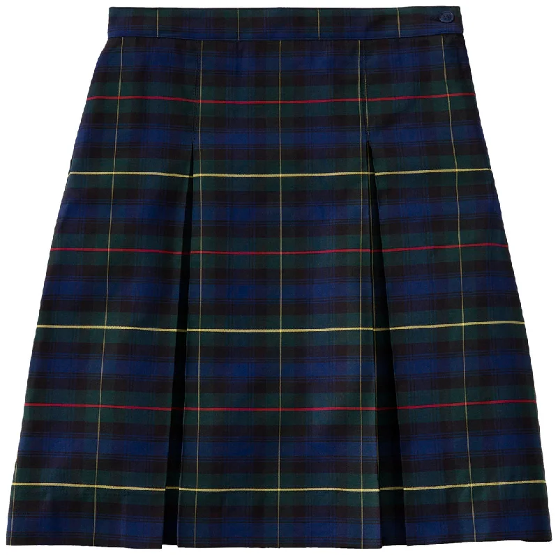 Plaid 55 Kick Pleat Skirt cashmere skirt soft