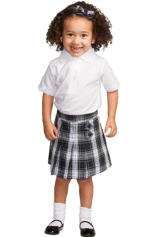 Plaid 80 Tab Skort flowy skirt hem