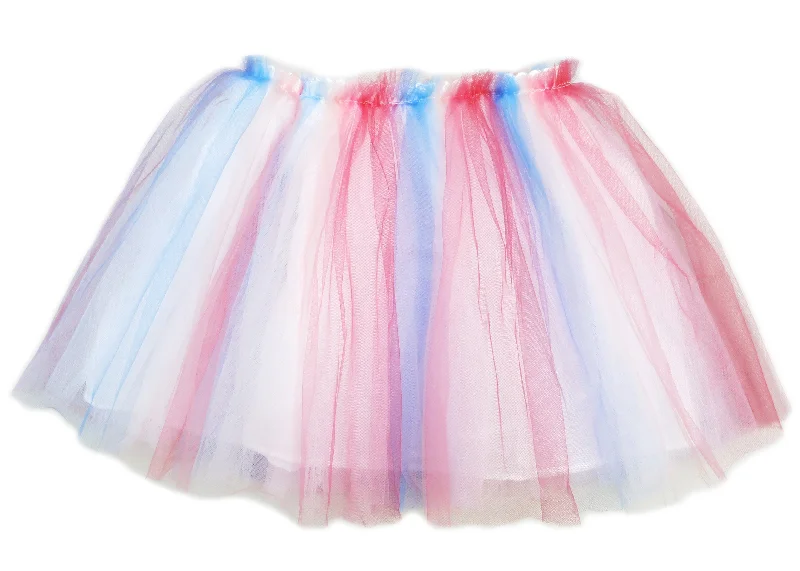 Red Blue White Tutu Skirt