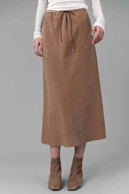 Tami Suede Midi Skirt