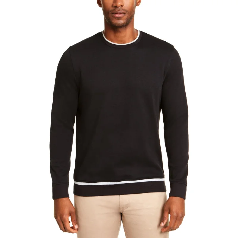 Alfani Mens Knit Long Sleeves Crew Sweatshirt